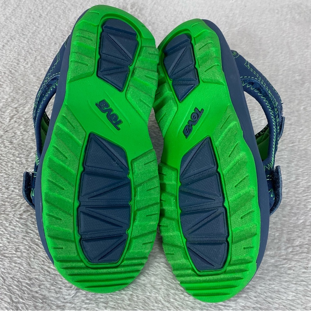 Teva Psyclone Toddler Boys Sport Sandals Size 10 Blue Green Water Shoes NEW - Picture 9 of 10